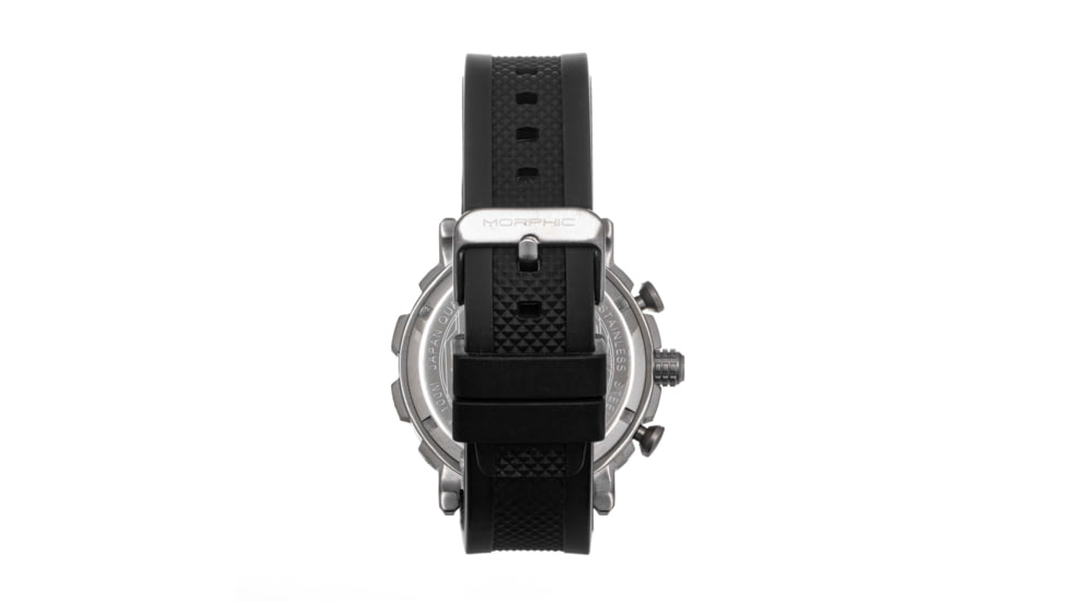 Morphic Morphic M93 Series Chronograph Strap Watch w/Date, Silver/Black, One Size, MPH9301