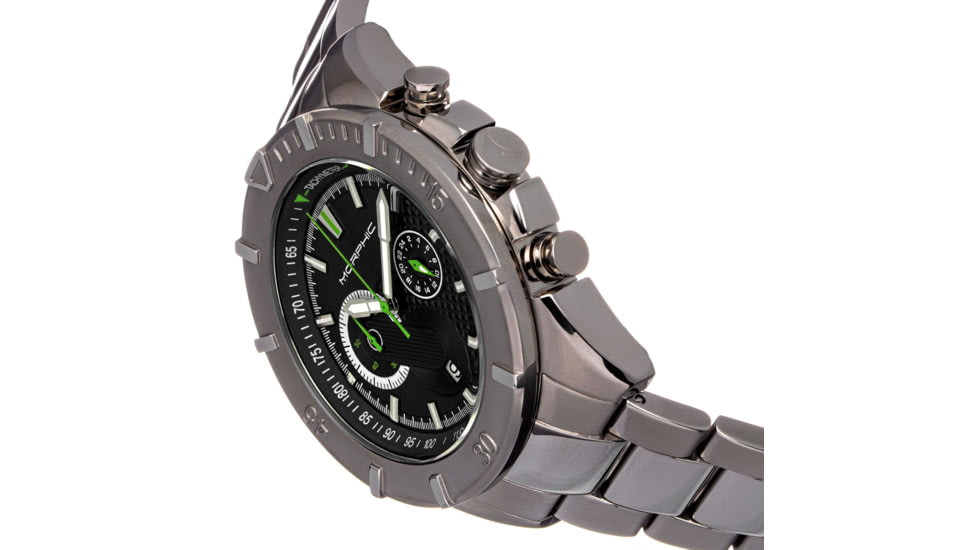 Morphic Morphic M94 Series Chronograph Bracelet Watch w/Date, Black, One Size, MPH9403