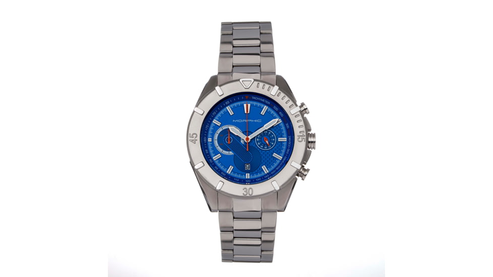 Morphic Morphic M94 Series Chronograph Bracelet Watch w/Date, Blue, One Size, MPH9405