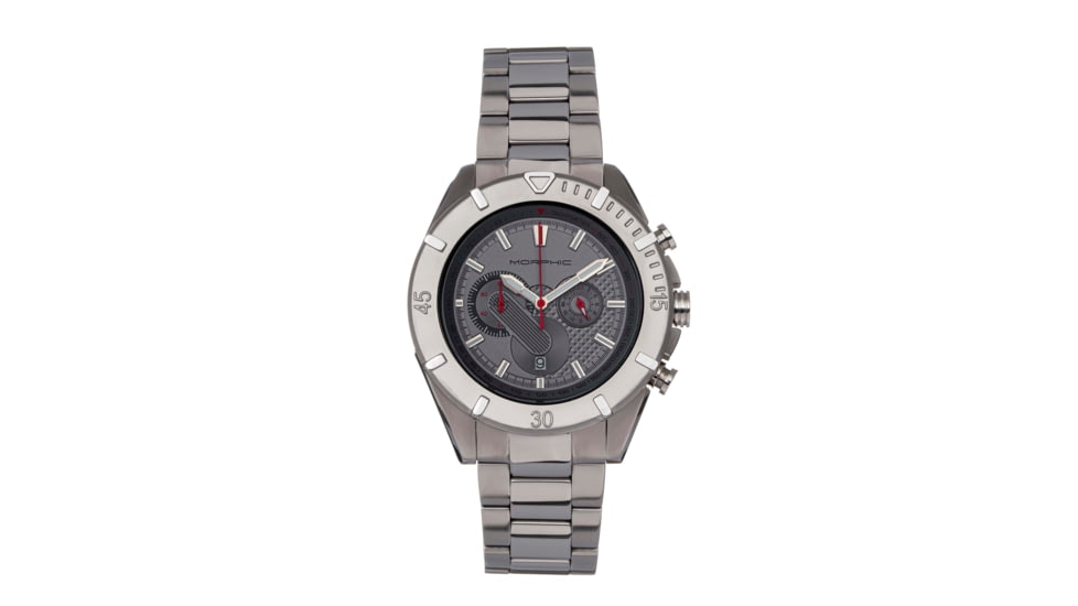 Morphic Morphic M94 Series Chronograph Bracelet Watch w/Date, Grey, One Size, MPH9402