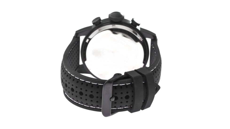 MOS La101 Los Angeles Mens Watch, 47mm, Black Strap, White/Black Dial MOSLA101