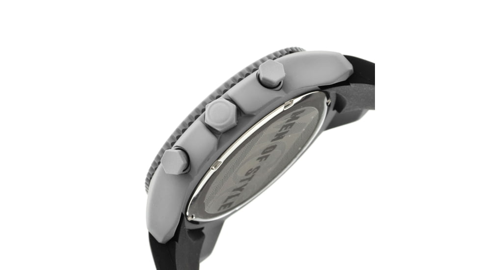 MOS TK101 Tokyo Mens Watch, 45mm, Black Strap, Black Dial MOSTK101