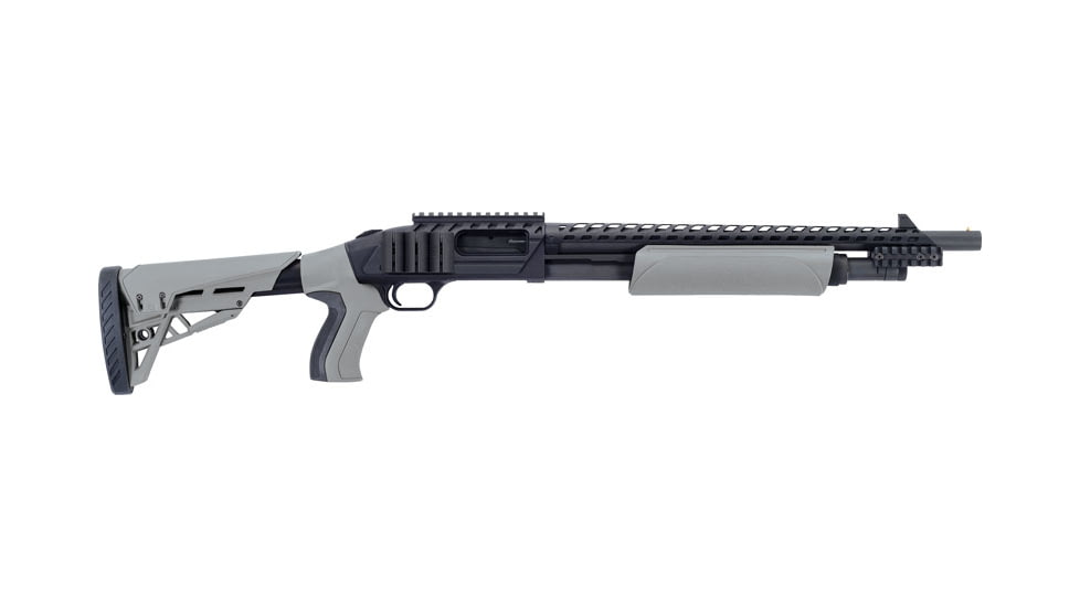 Mossberg 500 Ati Tactical 3in Tactical Pump Shotgun, 12 Gauge, 18.5in BBL, Synthetic Gray Stock, Front Sight, 6RD Capacity, Blued, 50431