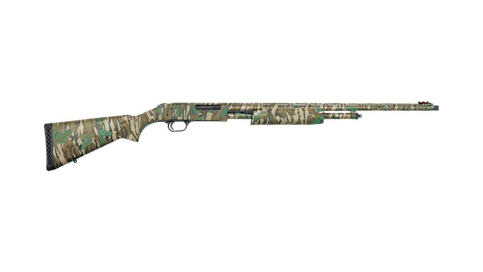Mossberg 500 Turkey Or 3in Field Pump Shotgun, .410 Bore, 24in BBL, Synthetic MO Greenleaf Stock, Camo, 50107