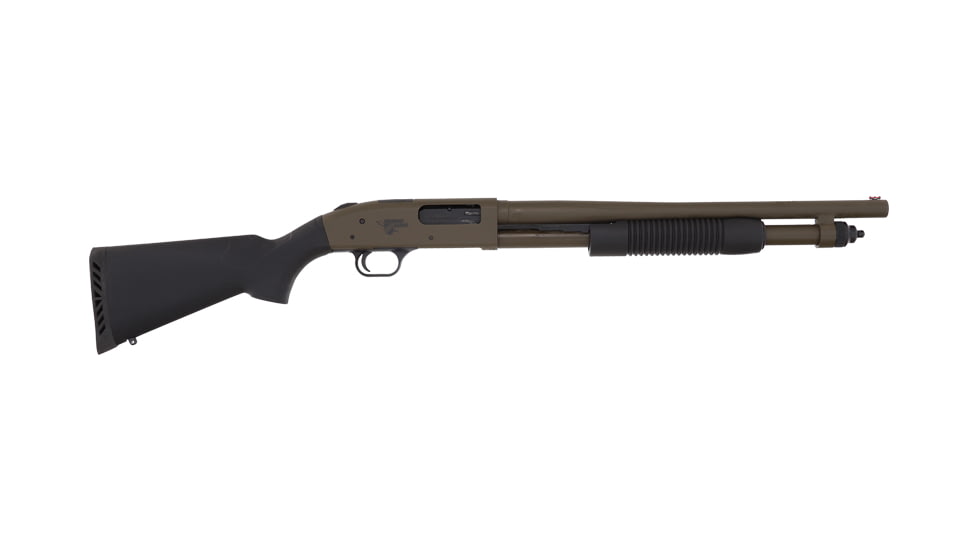 Mossberg 590 Bantam Thunder Ranch 3in Field Pump Shotgun, 12 Gauge, 18.5in BBL, Synthetic Black Stock, 5+1 Capacity, Brown, 50781