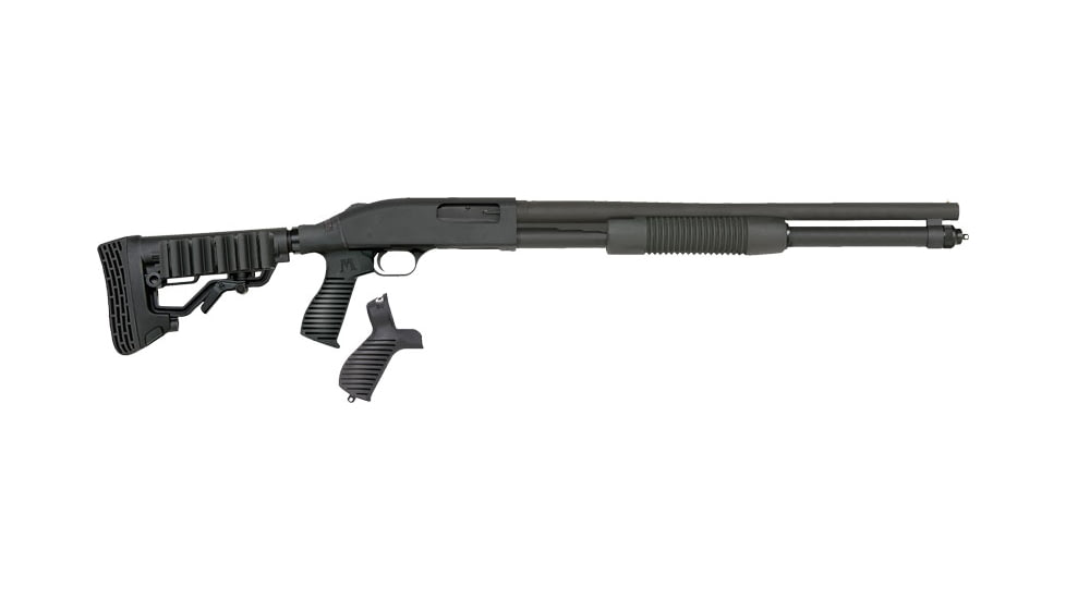 Mossberg 590 Tactical 3in Adj Field Pump Shotgun, 12 Gauge, 20in BBL, Synthetic Black Stock, 9RD Capacity, Blued, 50695