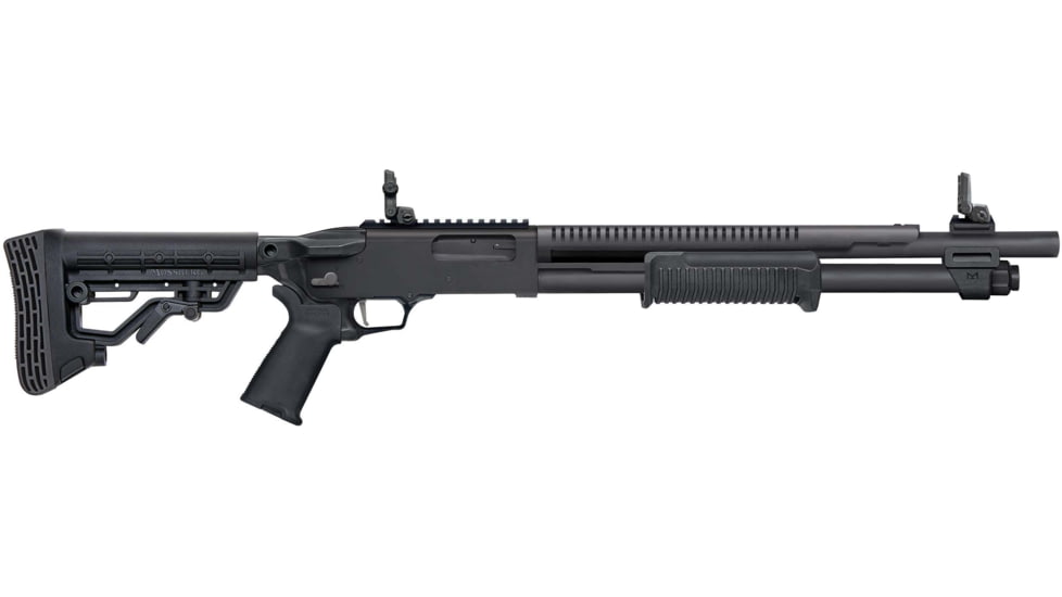 Mossberg 590R Shotgun, 12 Gauge, 18.5 inch Barrel, 6 Round Capacity, Black, 50762-FRRMPG