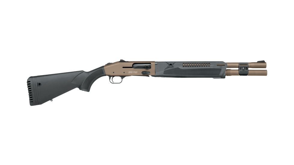 Mossberg 940 Pro Tact SPX 3in Tactical Semi-Auto Shotgun, 12 Gauge, 18.5in BBL, Synthetic FDE Stock, Ghost Ring, FDE, 85177