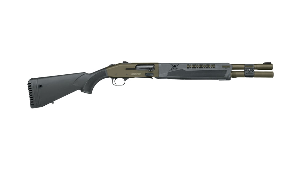 Mossberg 940 Pro Tactical 3in Tactical Semi-Auto Shotgun, 12 Gauge, 18.5in BBL, Synthetic Od Green Stock, Ghost Ring, Green, 85178