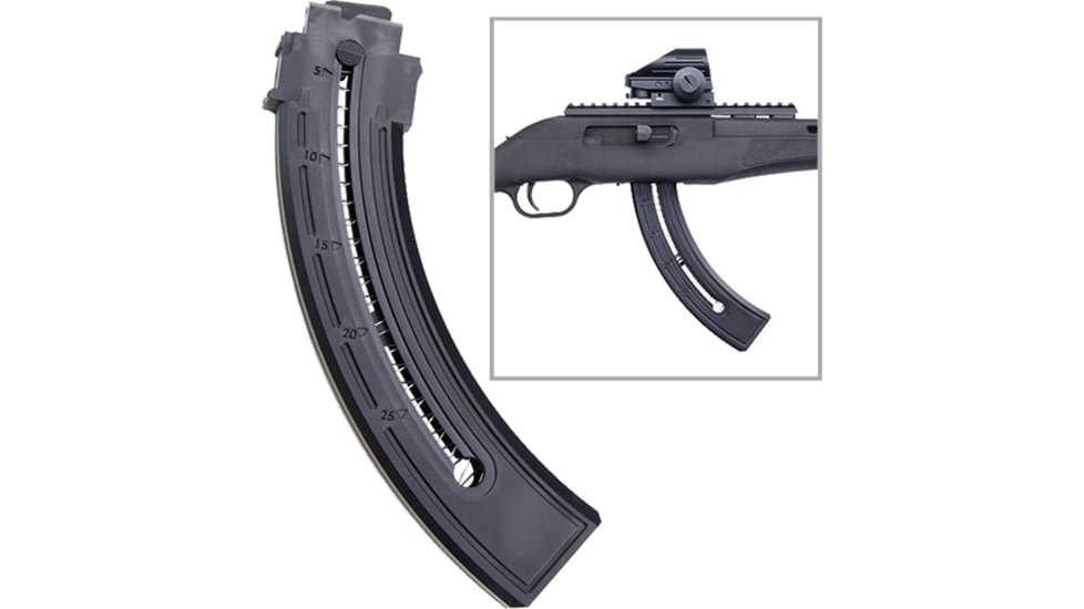 Mossberg Blaze 47 Rifle Magazine, .22 LR, 25 Round, Black, 1 Pack, Polymer, 95136-25RD