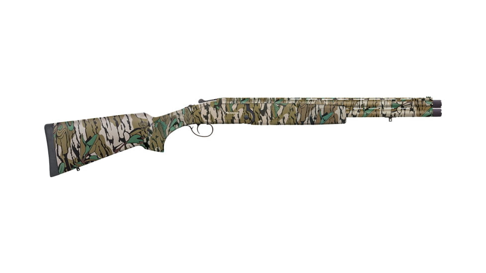 Mossberg Eventide 3.5in Field Over/Under Shotgun, 12 Gauge, 20in BBL, Synthetic MO Greenleaf Stock, Camo, 75485
