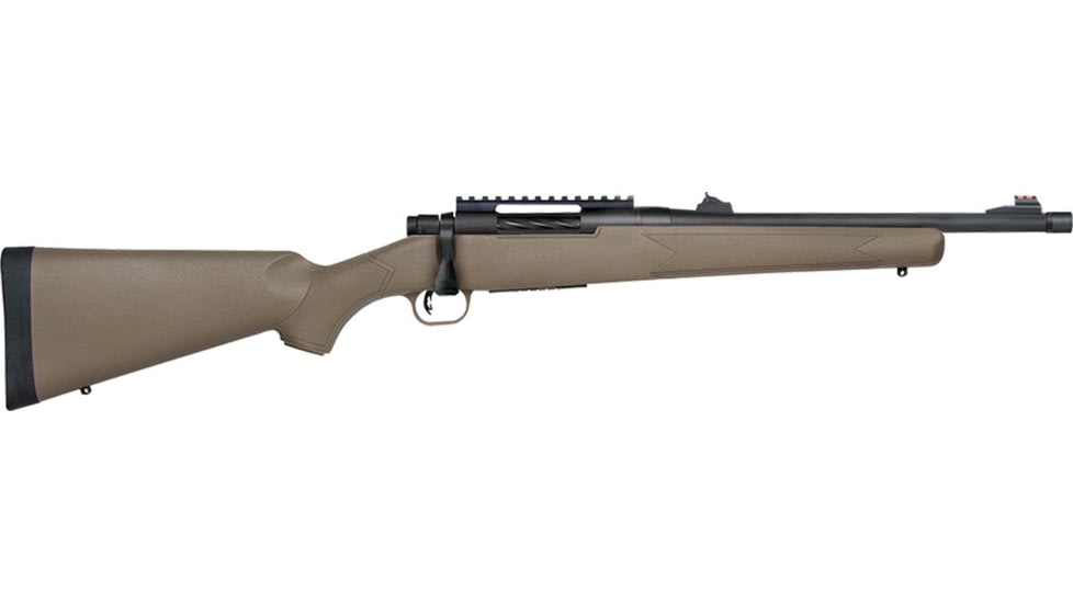 Mossberg Patriot Predator Bolt Action Rifle, .450 Bushmaster, 16.25in Barrel, 1-24, Synthetic Flat Dark Earth Stock, Blued, 28051-FRRMPG
