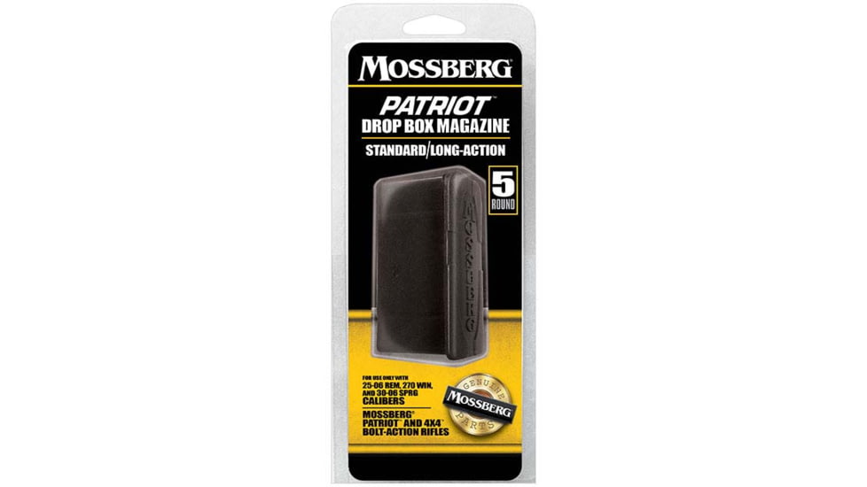 Mossberg Patriot Bolt Action Standard Long Action 25-06 Rem/270 Win/30-06 Sprg 5 Round Rifle Magazine, 95033