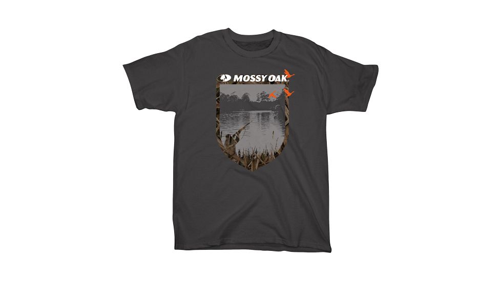 Mossy Oak Men's T-shirt Medium ''camo Man'' Charcoal