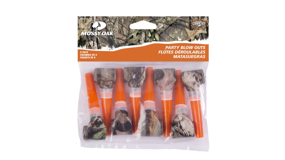 Mossy Oak Party Blow Outs,Crosshairs,8Pk, Mossy Oak MPA1155