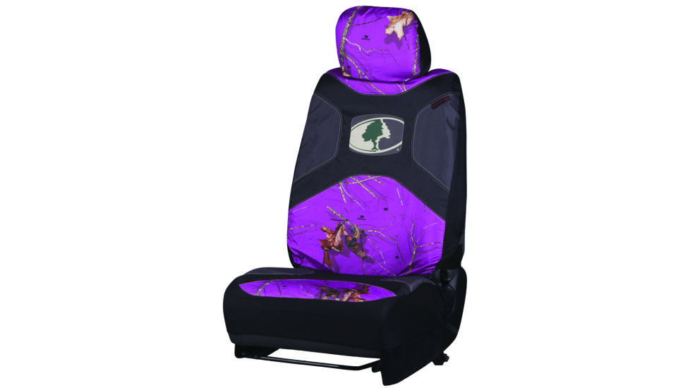 Mossy Oak Seat Cover, Lb,2.0,Safe-Seam, Mossy Oak/MOL Purple MSC7014
