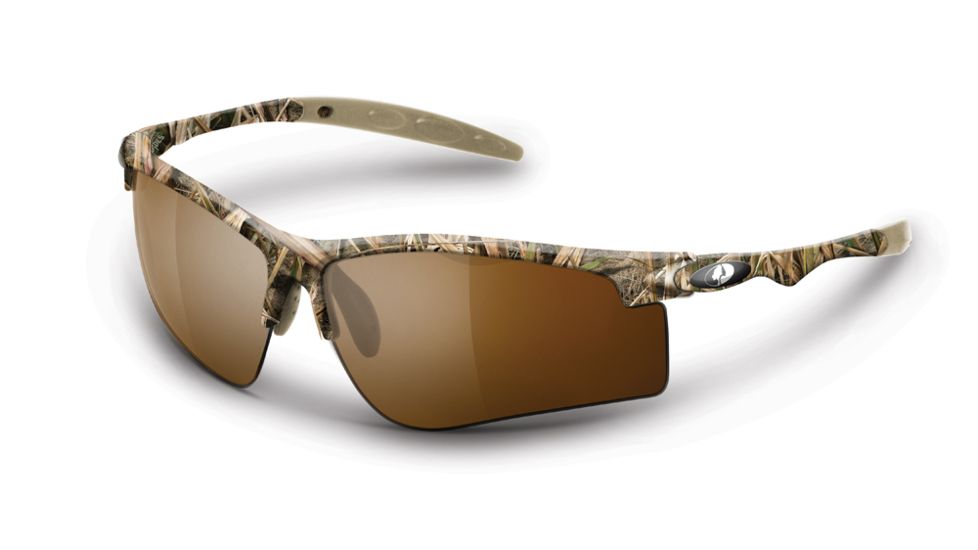 Mossy Oak Sunglass, Drop Tine, Tan-Camo/Polar-Brown, Sg Blades, Mossy Oak MEW2064