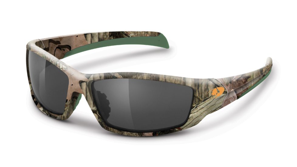 Mossy Oak Sunglass, Trapline, Green-Camo/Polar-Smoke/Infinity/Mossy Oak MEW2051
