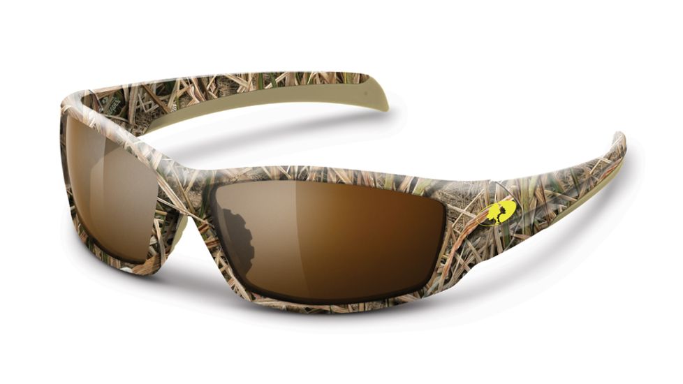 Mossy Oak Sunglass, Trapline, Tan-Camo/Polar-Brown/Sg Blades/Mossy Oak MEW2052