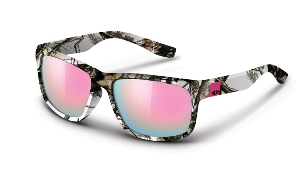 Mossy Oak Sunglass, Wasatch, Camo/Pnkmr-Smoke, Bu Winter, Mossy Oak MEW2077