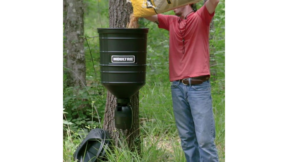 Moultrie Feeders Directional Hanging Game Feeder, 15 Gallon, Black, MFG-13076