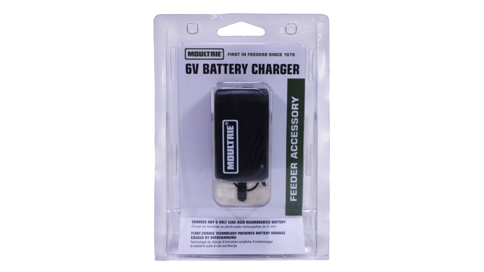 Moultrie Feeders Moulrtie 6V Battery Charger, Orange, MFH-BC6