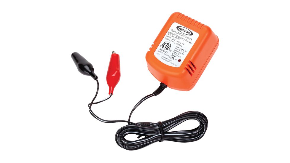 Moultrie Feeders Moulrtie 6V Battery Charger, Orange, MFH-BC6