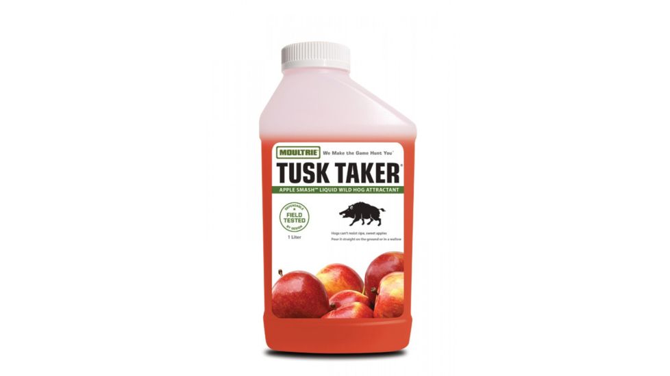 Moultrie Feeders Tusk Taker Hog Attractant - Apple Smash, 1 Liter Bottle, MFS-13086