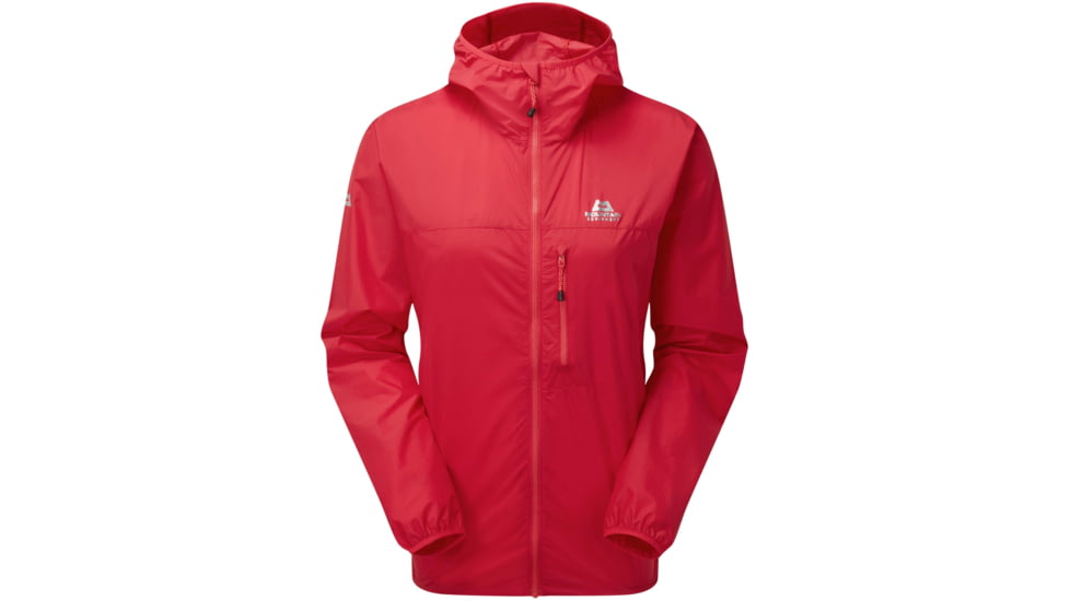 Mountain Equipment Aerofoil Full Zip Jacket - Womens, Capsicum Red, 16 UK/12 US, ME-004680-ME-01559-16