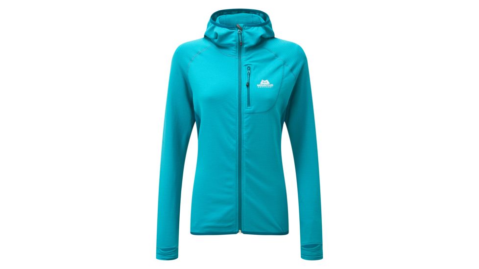 Mountain Equipment Eclipse Hooded Jacket - Womens, Pool Blue/Tasman, 12, ME-002357-Me-01469 PT-12