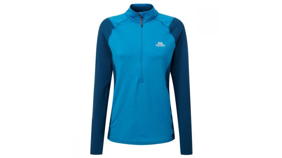 Mountain Equipment Eclipse Zip Tee Pullover - Women's, Lagoon Blue/Marine, Medium ME-002288-ME-01207-M-DEMO