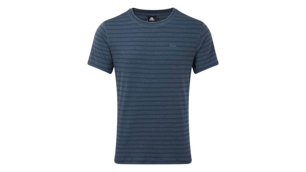 Mountain Equipment Groundup Tee - Men's, Denim Blue, Small, 01519 Denim Blue StripeS