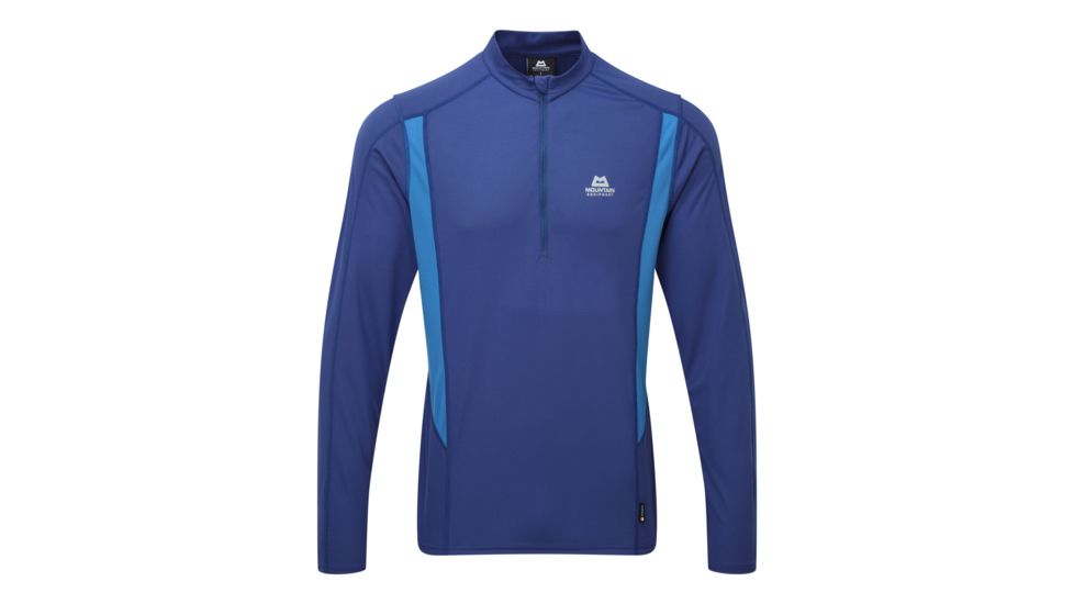 Mountain Equipment Ignis LS Zip Tee - Mens, Sodalite Blue/ Light Ocean, Large ME-003279-01374-L-DEMO
