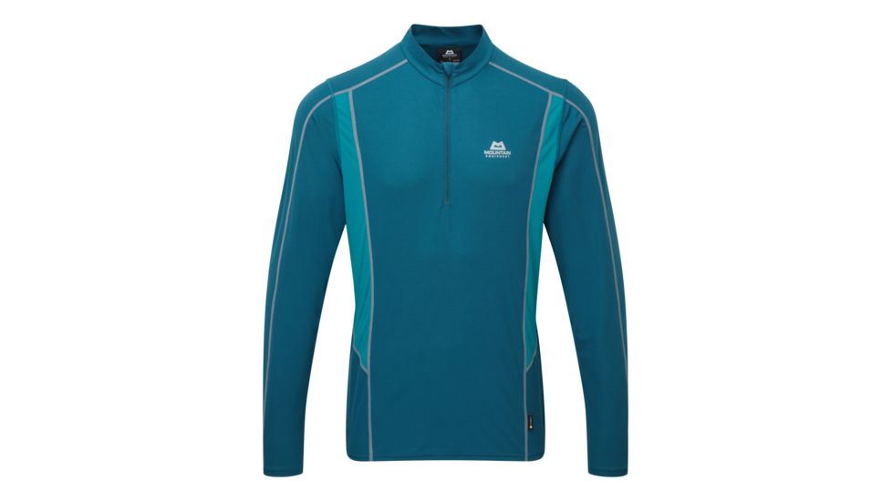 Mountain Equipment Ignis LS Zip Tee - Mens, Legion Blue/Tasman Blue, Large ME-003279-01428-L-DEMO