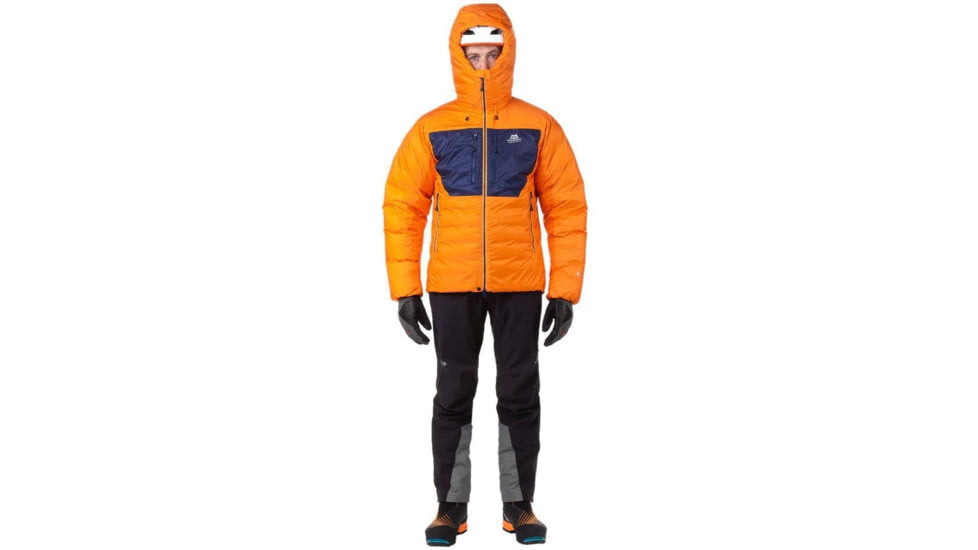 Mountain Equipment Kryos Jacket - Mens, Mango/Medieval, Extra Large, ME-004487-ME-01618-XL