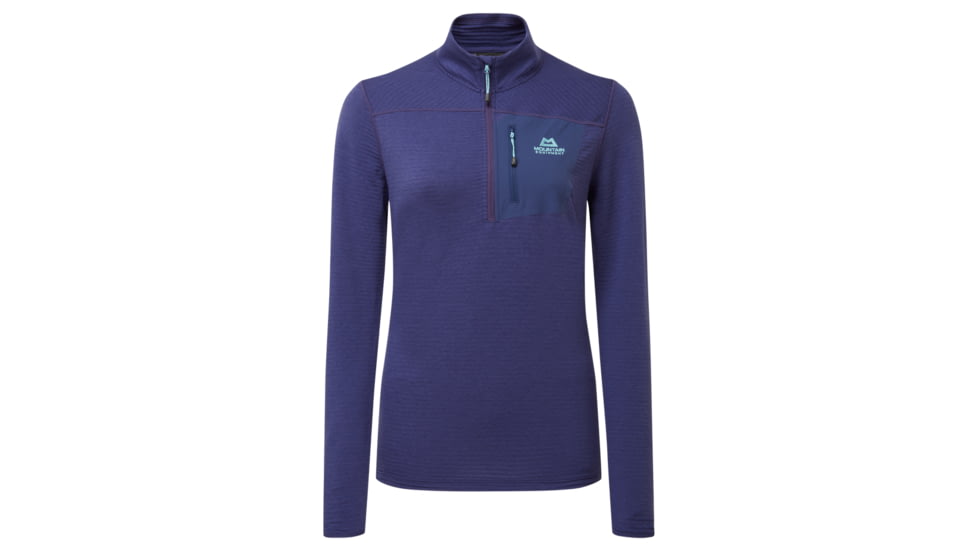 Mountain Equipment Lumiko Zip Shirt - Womens, Amethyst/Medieval, 16, 01853Amt/Med-16