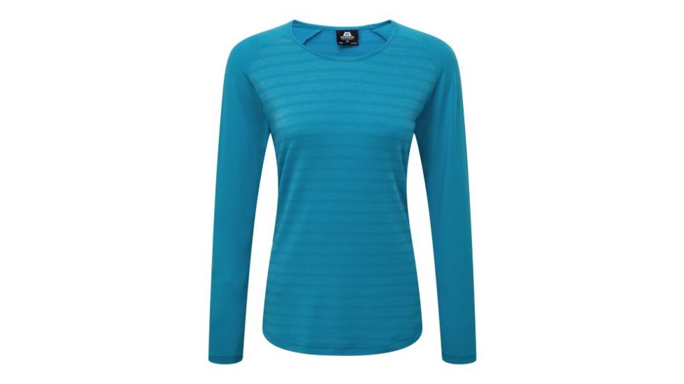 Mountain Equipment Redline LS Tee, Digital Blue Stripe, Medium 67-46-M-DEMO