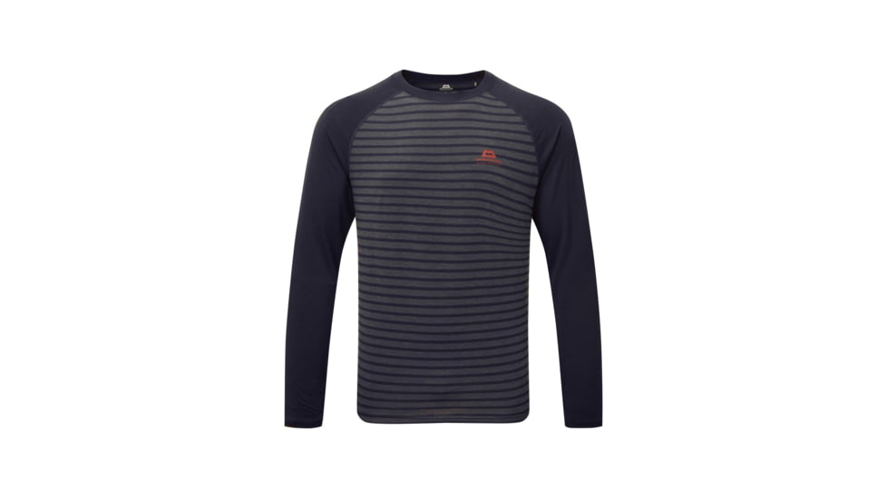 Mountain Equipment Redline LS Tee - Men's, Cosmos Stripe/Cosmos, Extra Large, 01463CosmosXL