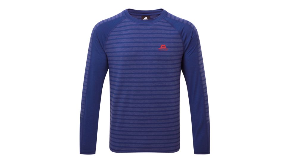 Mountain Equipment Redline LS Tee - Men's, Sodalite Blue Stripe, Large ME-001543 Sodalite Blue Stripe L NA