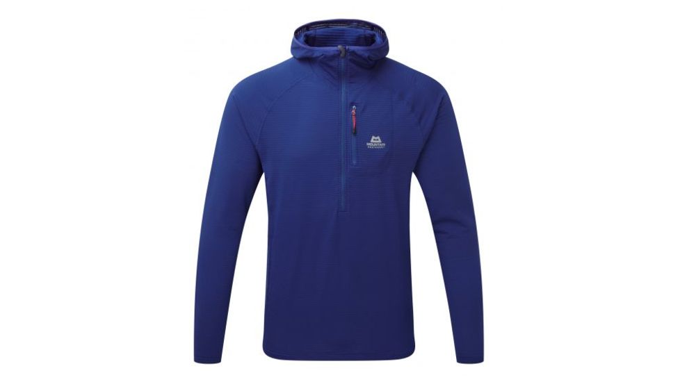 Mountain Equipment Solar Eclipse Hooded Zip Tee, Sodalite Blue, Large 2947E-4-L-DEMO
