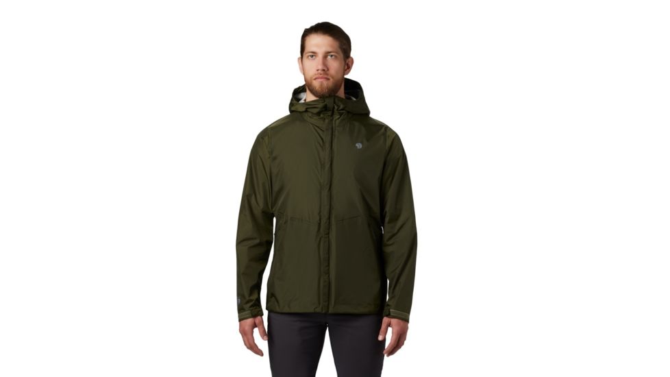 Mountain Hardwear Acadia Jacket - Men's, Dark Army, Medium, OM8289304-M
