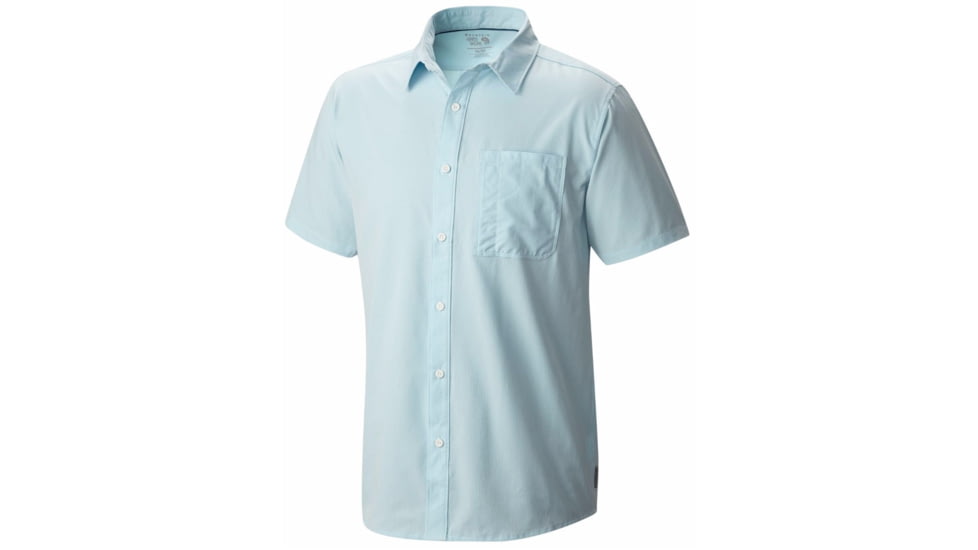 Mountain Hardwear Air Tech Short Sleeve Shirt - Men's-Pale Blue-X-Large