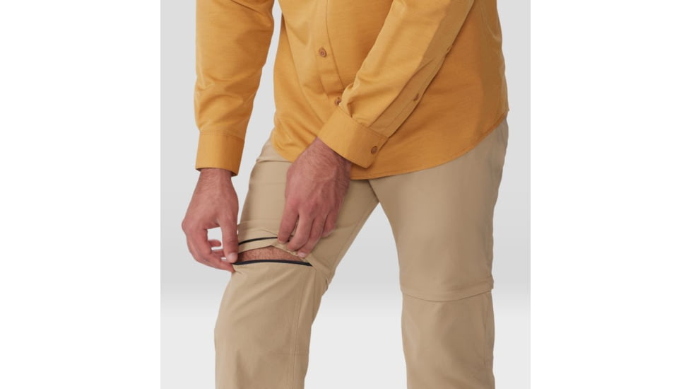 Mountain Hardwear Basin Trek Convertible Pant - Mens, Regular, Moab Tan, 33, 1997821214-33