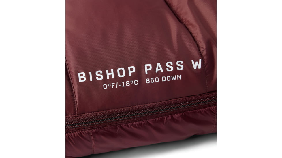 Mountain Hardwear Bishop Pass W 0F/-18C Sleeping Bag - Women's, Washed Raisin, REGxRH, 2105591-629-REGxRH