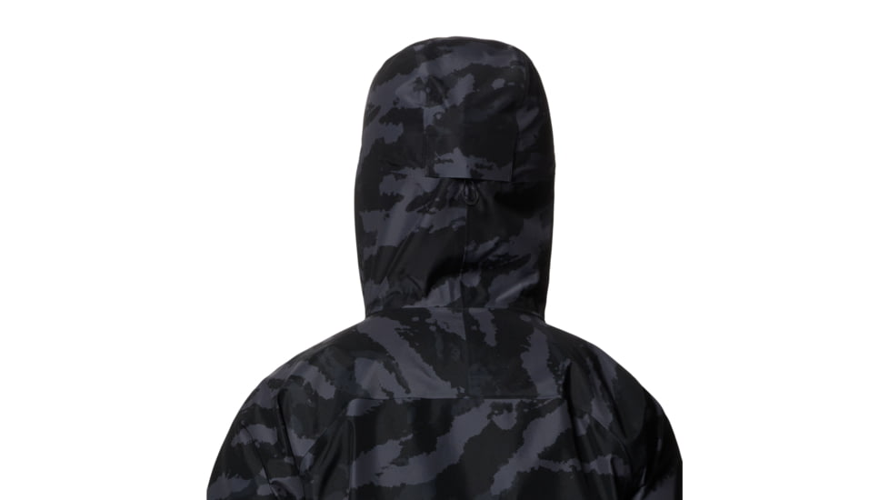 Mountain Hardwear Boundary Ridge Gore Tex Jacket - Mens, Black Brushstro, Large, 1942811090-Black Bru