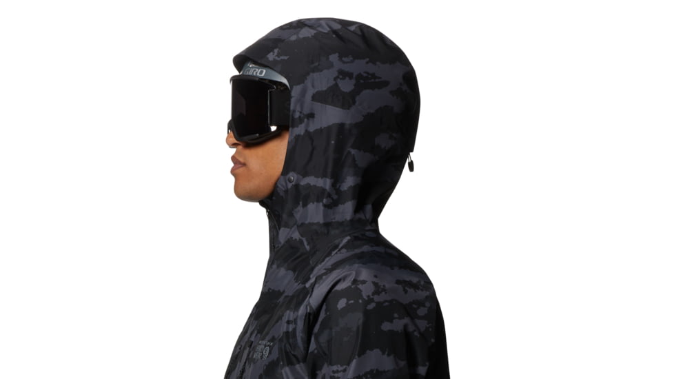 Mountain Hardwear Boundary Ridge Gore Tex Jacket - Mens, Black Brushstro, Large, 1942811090-Black Bru