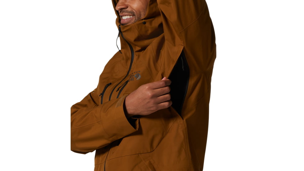Mountain Hardwear Boundary Ridge Gore Tex Jacket - Mens, Golden Brown, Extra Large, 1942811233-Golden Brown-XL