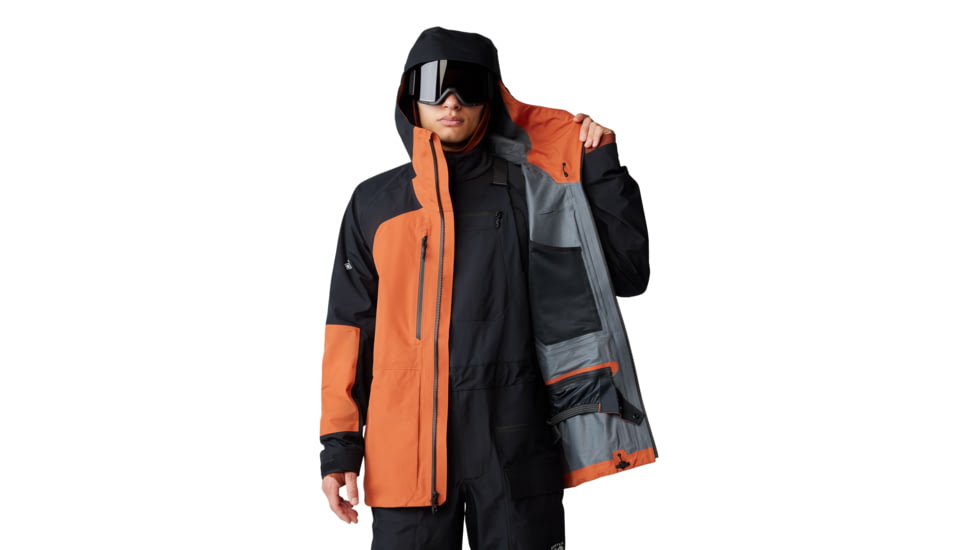 Mountain Hardwear Boundary Ridge Gore Tex Jacket - Mens, Raw Carnelian/Black, Large, 2043311859-L