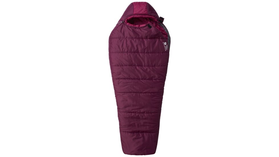 Bozeman Torch 0 Womens Sleeping Bag Synthetic -Dark Raspberry-Regular-Left