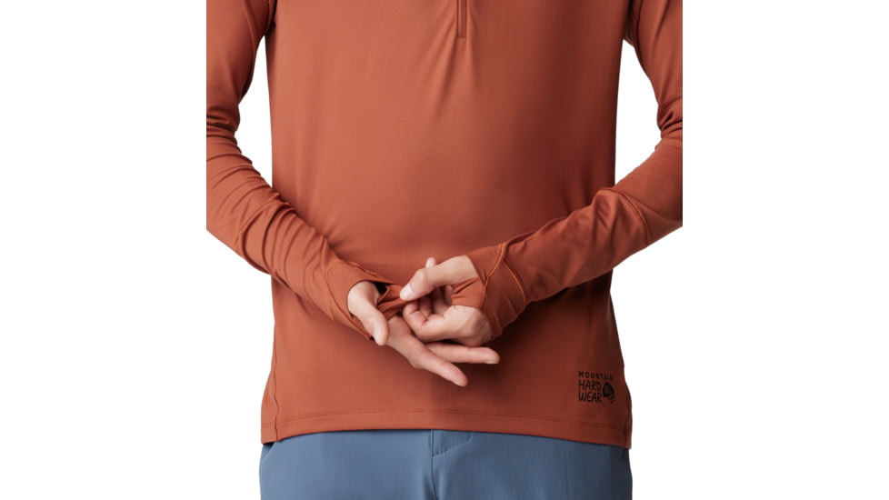 Mountain Hardwear Butter Up Half Zip Top - Mens, Iron Oxide, Large, 2084661218-L